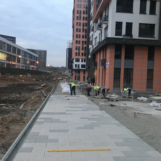 Укладка тротуарной плитки