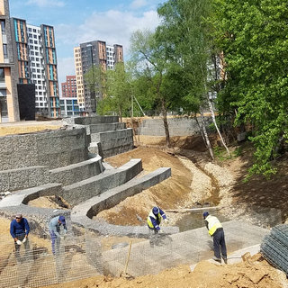 Устройство габионов