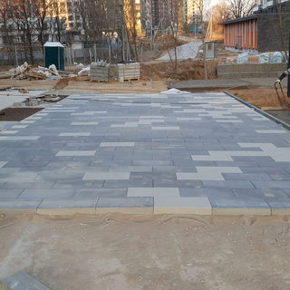 Укладка тротуарной плитки