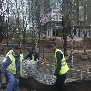 Устройство габионов