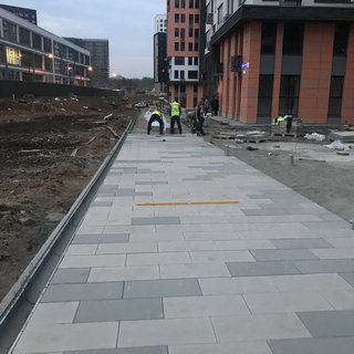 Укладка тротуарной плитки