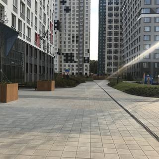 Кладка тротуарной плитки, благоустройство двора